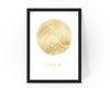 Personalised Custom PARIS France FOIL CITY Map Poster Art