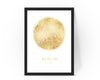 Personalised Custom Berlin Germany FOIL CITY Map Poster Art