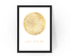 Personalised Custom Las Vegas USA FOIL CITY Map Poster Art