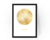 Personalised Custom ROME Italy FOIL CITY Map Poster Art