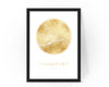 Personalised Custom FRANKFURT Germany FOIL CITY Map Poster Art