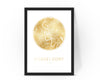 Personalised Custom DUSSELDORF Germany FOIL CITY Map Poster Art
