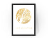 Personalised Custom Any Location FOIL CITY Map Poster Art
