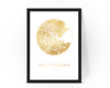 Personalised Custom Amsterdam Netherlands FOIL CITY Map Poster Art