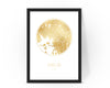 Personalised Custom OSLO Norway FOIL CITY Map Poster Art
