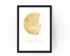 Personalised Custom Aberdeen Scotland FOIL CITY Map Poster Art