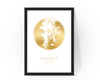 Personalised Custom FOIL CITY Map PHUKET Thailand Poster Art