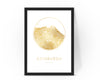 Personalised Custom FOIL CITY Map Edinburgh Scotland Poster Art