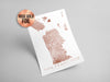 Personalised Custom FOIL CITY Map San Francisco USA Poster Art