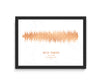 Custom FOIL Soundwave Art Print, Favourite Song/artist music poster