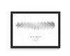 Custom FOIL Soundwave Art Print, Favourite Song/artist music poster