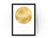 Personalised Custom FOIL STAR MAP, constellation night sky map