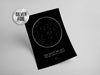 Personalised Custom FOIL STAR MAP, constellation night sky map