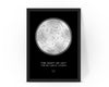 Personalised Custom FOIL STAR MAP, constellation night sky map