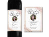 Personalised PHOTO wine bottle label 21st/30th/40th/50th gift -Ideal Celebration/Anniversary/Birthday/Wedding gift personalized bottle label