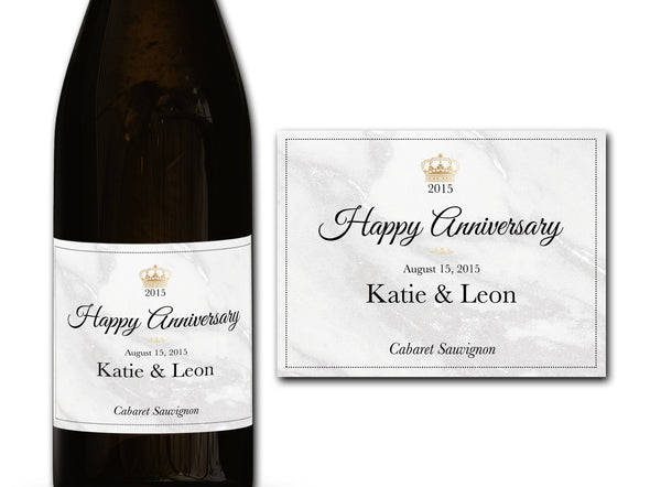 Personalised Anniversary Champagne/Prosecco bottle label - Ideal Celebration/Anniversary/Birthday/Wedding gift personalized bottle label
