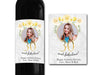 Personalised PHOTO wine bottle label 21st/30th/40th/50th gift -Ideal Celebration/Anniversary/Birthday/Wedding gift personalized bottle label