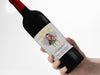 Personalised PHOTO wine bottle label 21st/30th/40th/50th gift -Ideal Celebration/Anniversary/Birthday/Wedding gift personalized bottle label