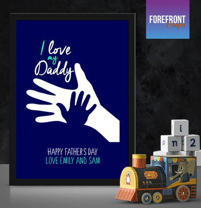 Personalised Father's day child print - Forefrontdesigns