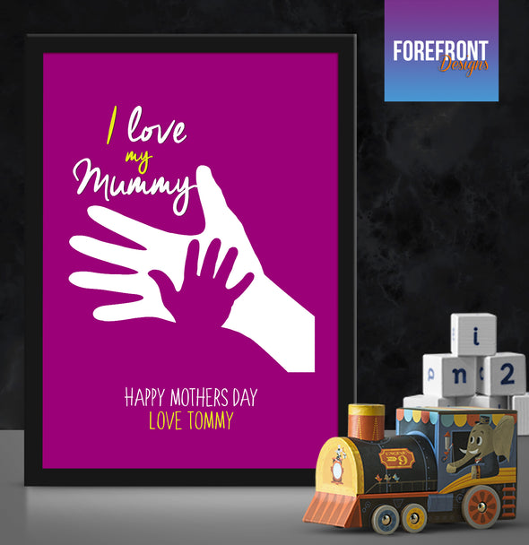 Personalised Mother's day child print - Forefrontdesigns