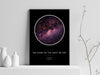 Personalised star map/sky constellation print - The stars on the night we met
