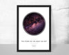 Personalised star map/sky constellation print - The stars on the night we met