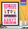 Personalised Superhero Aunty/Auntie / Mother's day day print - Forefrontdesigns