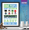 Personalised Superhero Daddy / Father's day print - Forefrontdesigns