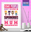 Personalised Superhero Mummy/Mum / Mother's day day print - Forefrontdesigns