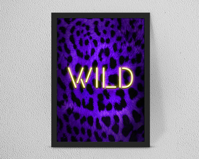 Personalised WILD Custom Quote Neon art print - Homeware/Office art/decor - Forefrontdesigns