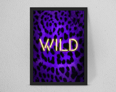 Personalised WILD Custom Quote Neon art print - Homeware/Office art/decor - Forefrontdesigns