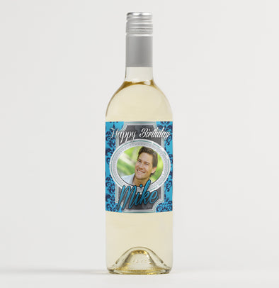 Personalised PHOTO wine bottle label - Forefrontdesigns